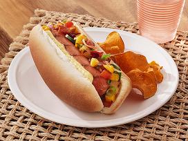 Hot Dog Turkey 6" Cooked Frozen 5 Pound Each - 2 Per Case.