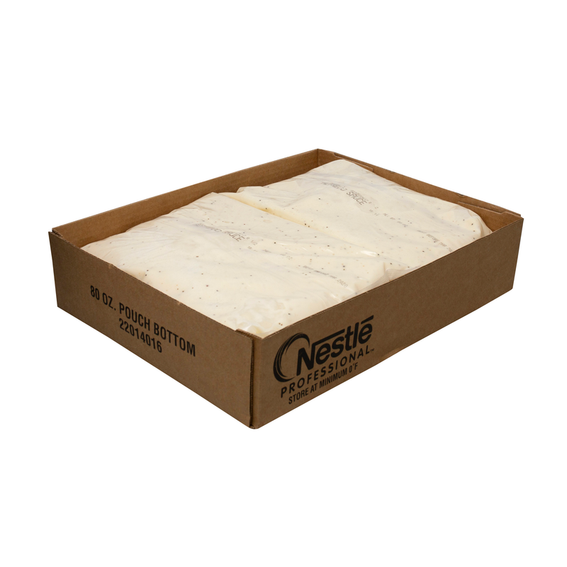Nestle Professional Non-Exclusive Alfredo Sauce Frozen Pouch 5 Pound Each - 4 Per Case.