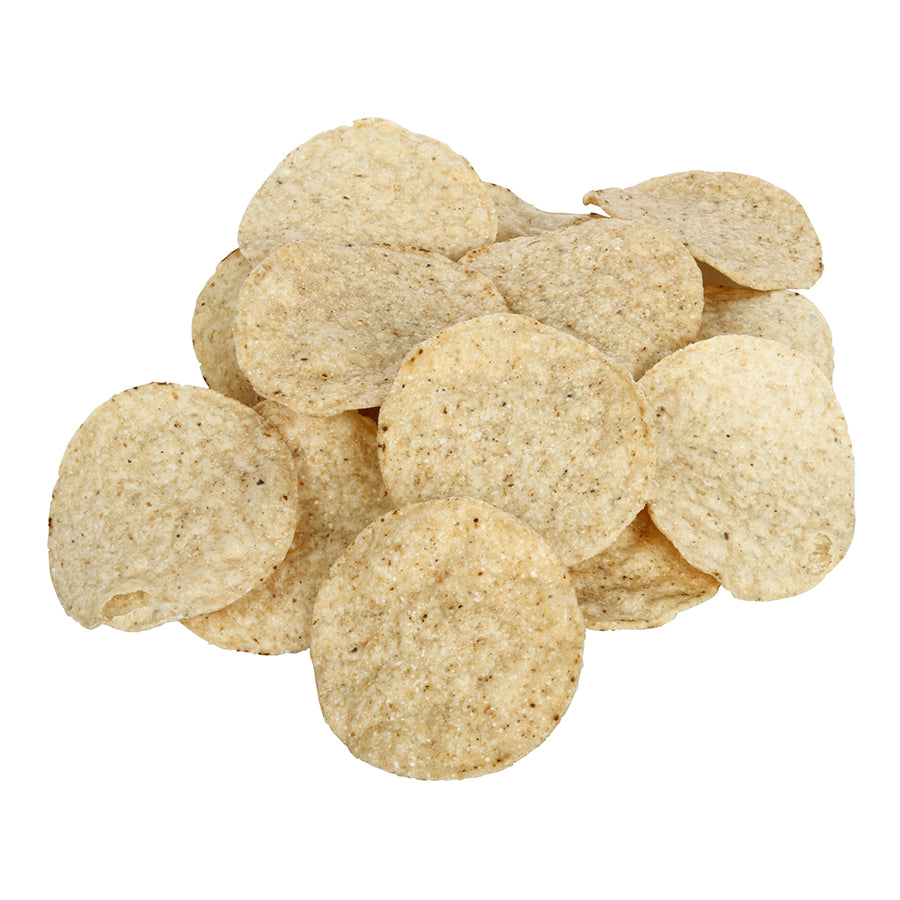 Mission White Round Tortilla Chips 2 Pound Each - 6 Per Case.