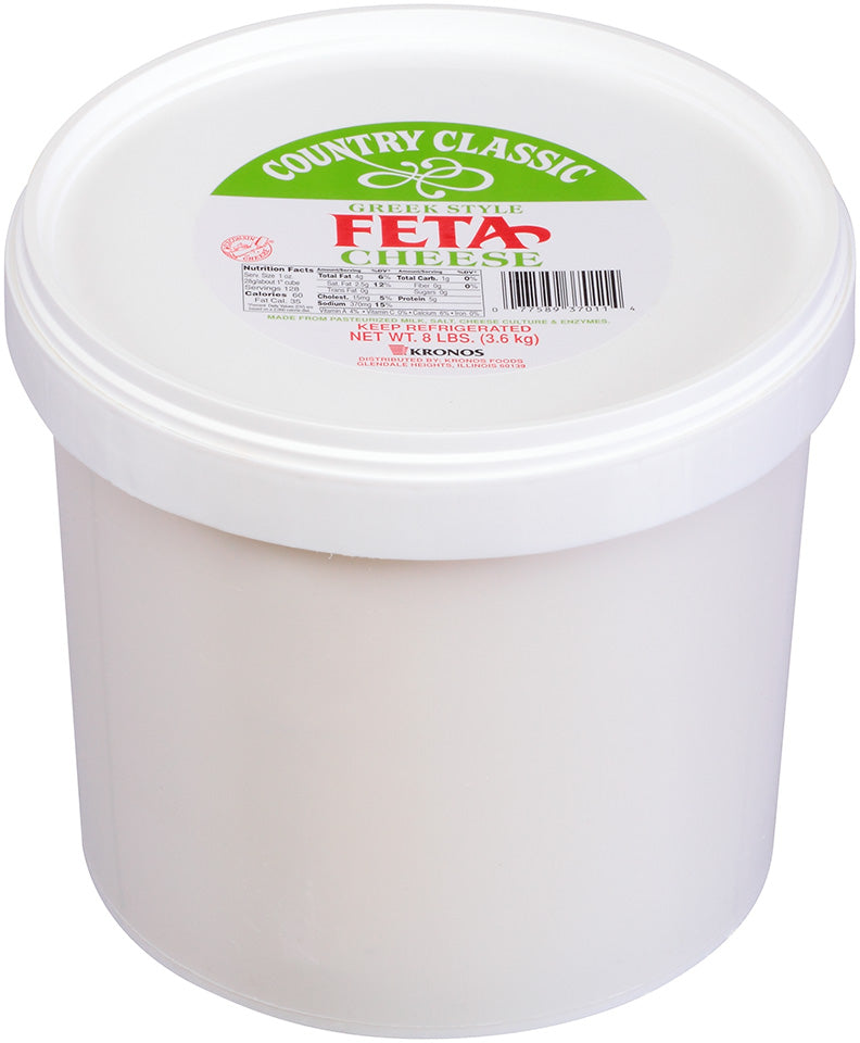 Cheese Feta Country Classic 8 Pound Each - 2 Per Case.