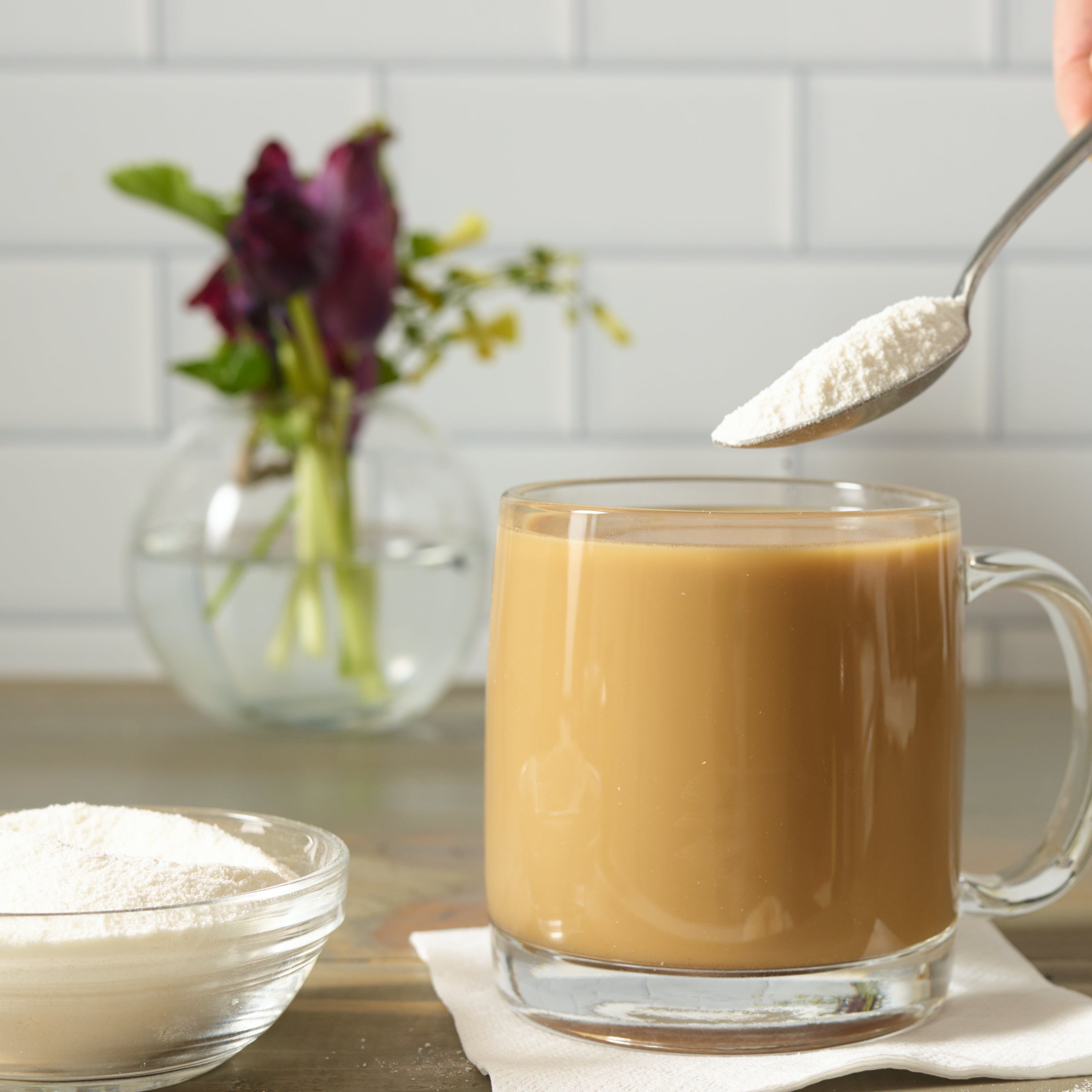 N'joy Creamer Non Dairy Canister 12 Ounce Size - 24 Per Case.