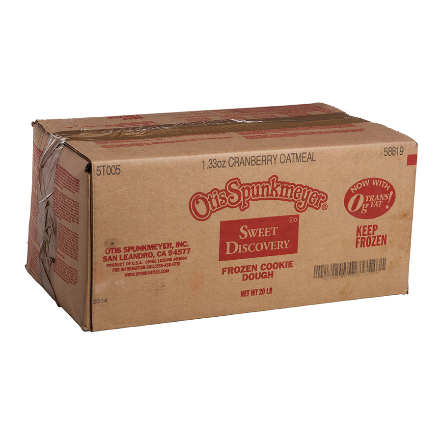 Cranberry Oatmeal Frozen Cookie Dough 1.33 Ounce Size - 240 Per Case.
