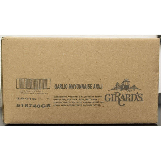 Girard's Garlic Aioli Mayo, 0.5 Gallon - 4 Per Case.