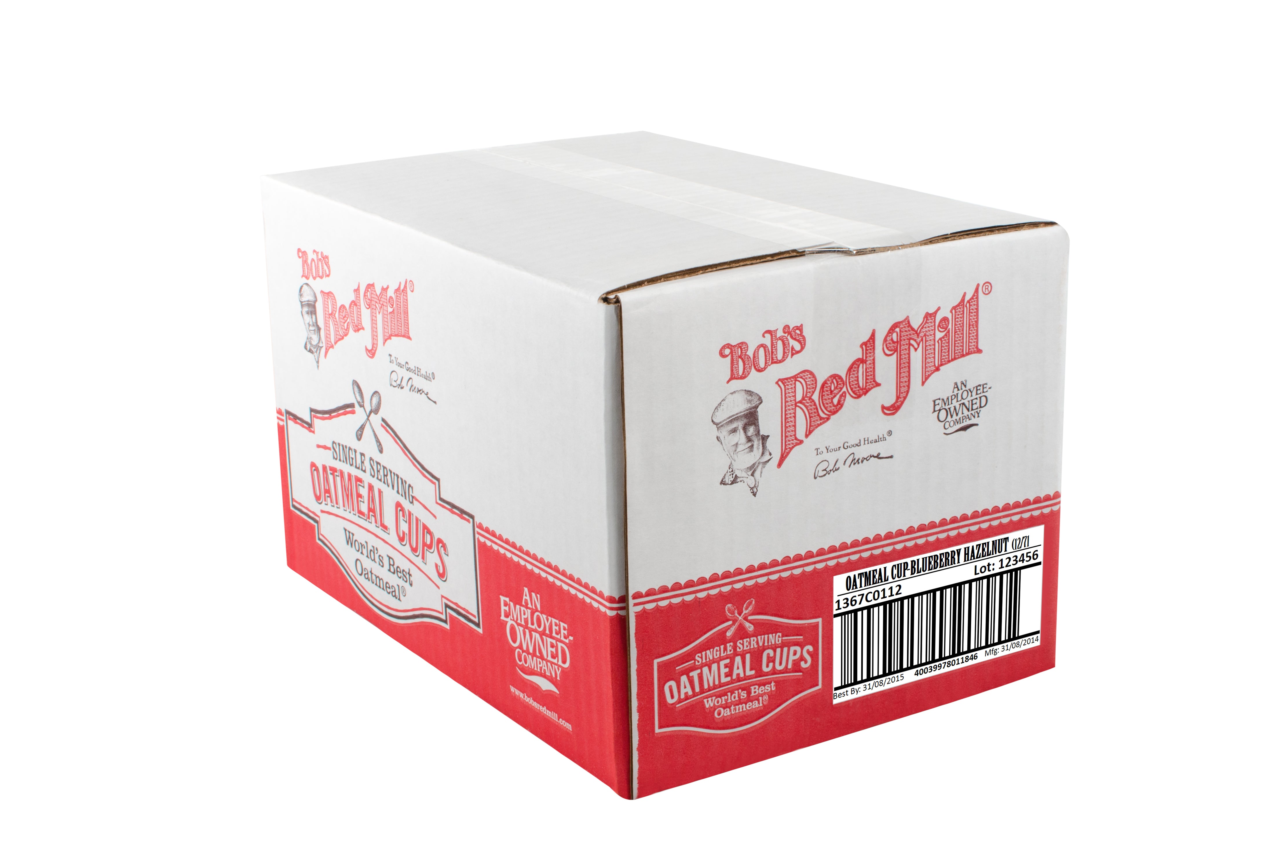 Bob's Red Mill Blueberry Hazelnut Oatmeal Cup 2.5 Ounce Size - 12 Per Case.
