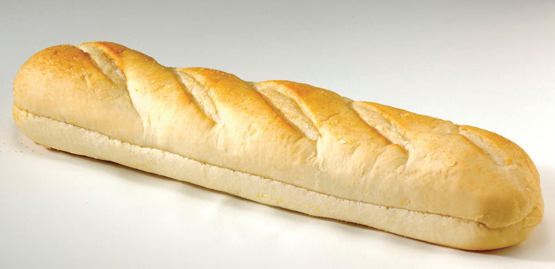 Roll White Hinged Sliced Hoagie " Frozen 33.5 Ounce Size - 48 Per Case.