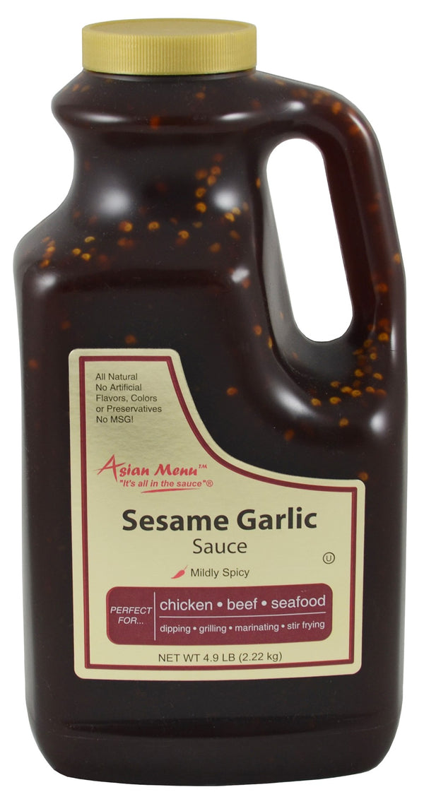 Asian Menu Sesame Garlic Sauce All Natural 0.5 Gallon - 4 Per Case.