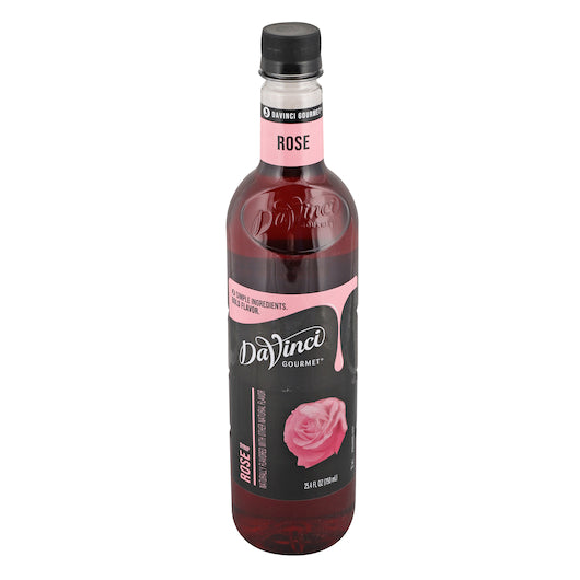 Davinci Gourmet Rose Syrup 750 ML - 4 Per Case.