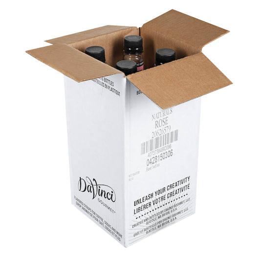 Davinci Gourmet Rose Syrup 750 ML - 4 Per Case.