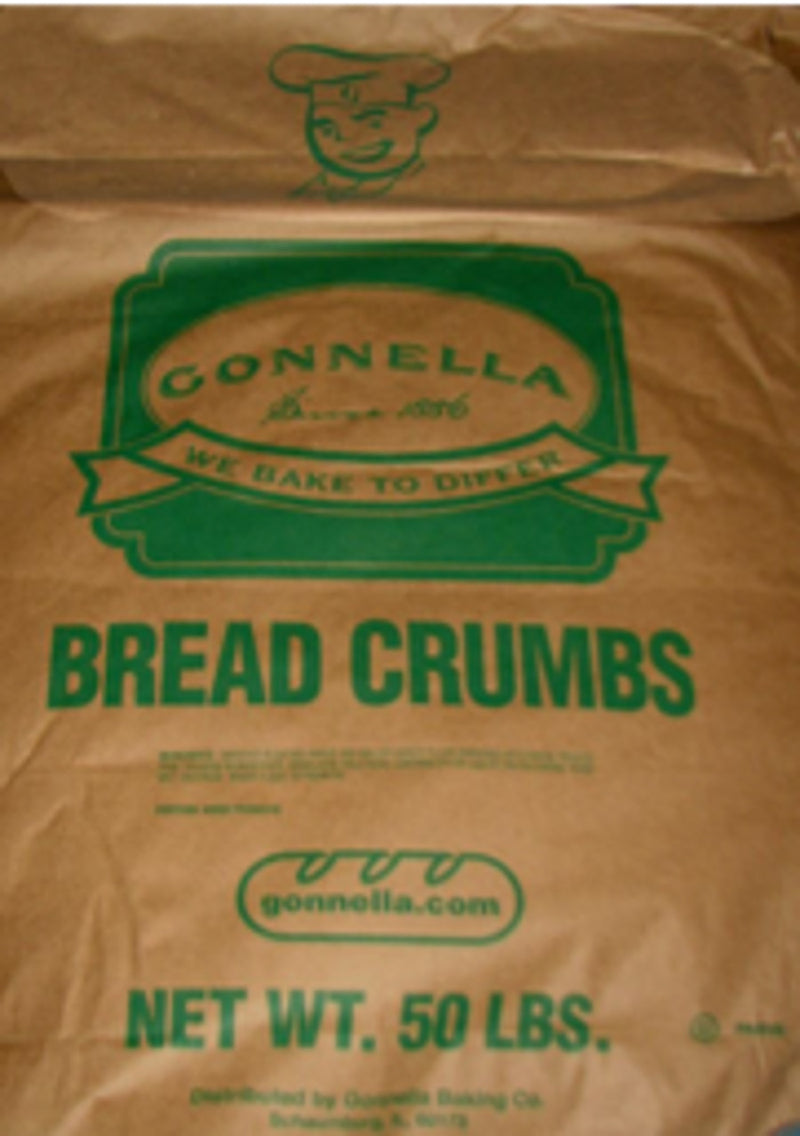 French Style Bread Crumbs Kraft Multi Wall Bag 50 Pound Each - 1 Per Case.