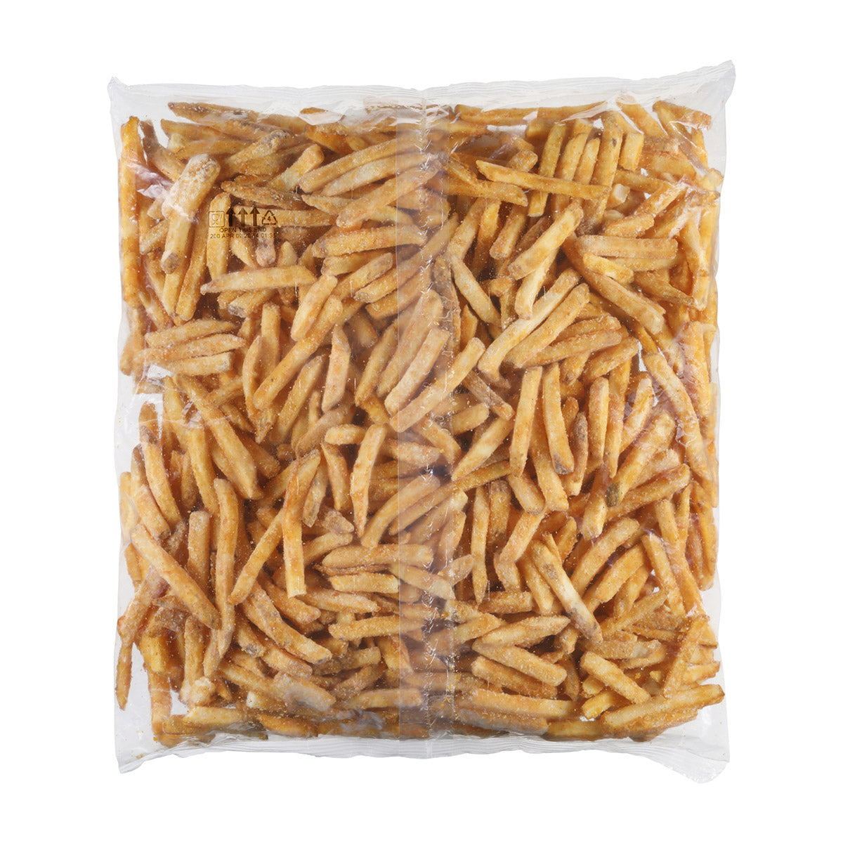 Simplot Seasonedcrisp 6"x8" Savory Battered Straight Cut Fries Skin On 5 Pound Each - 6 Per Case.