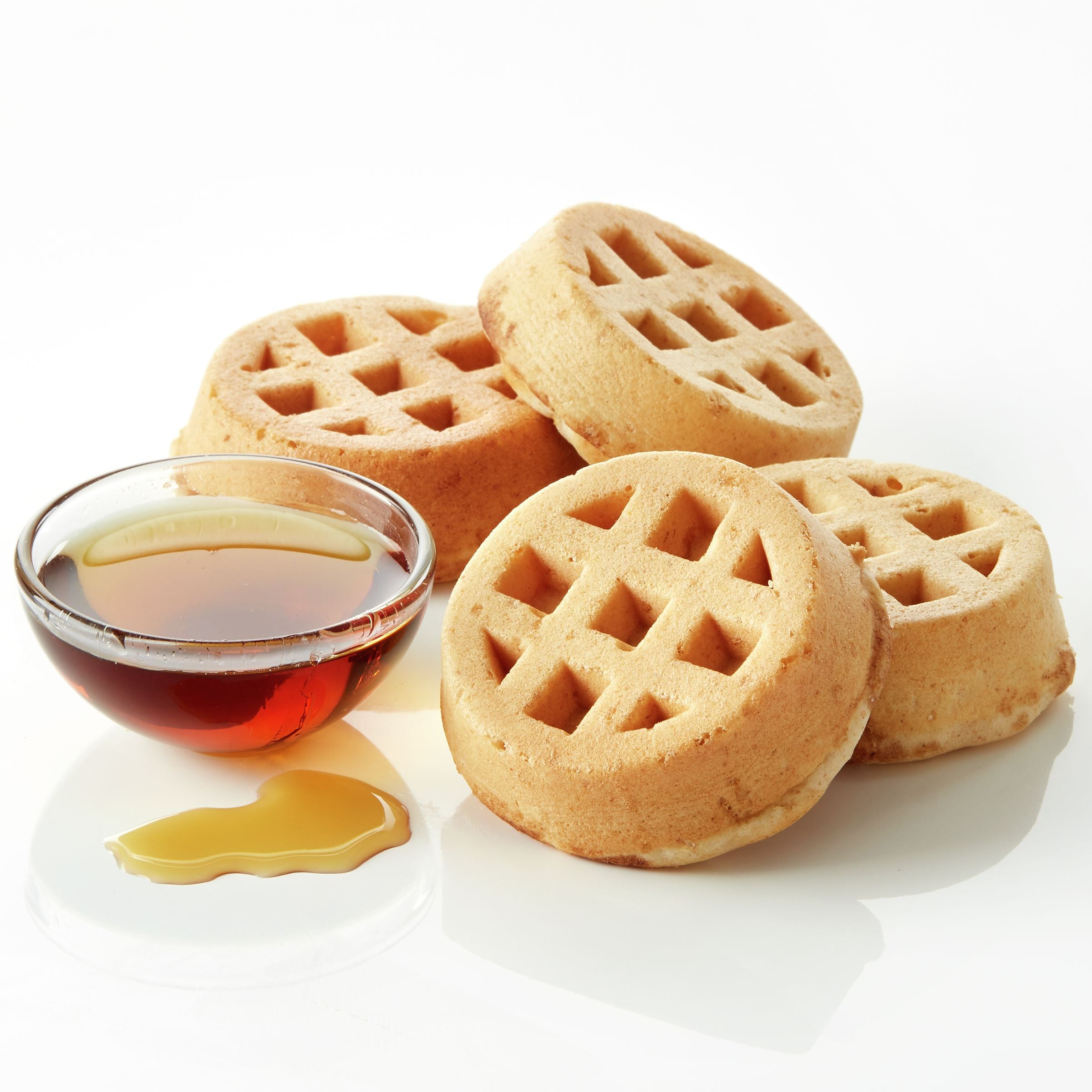Pillsbury™ Frozen Mini Waffles Maple Madness™ 2.47 Ounce Size - 72 Per Case.