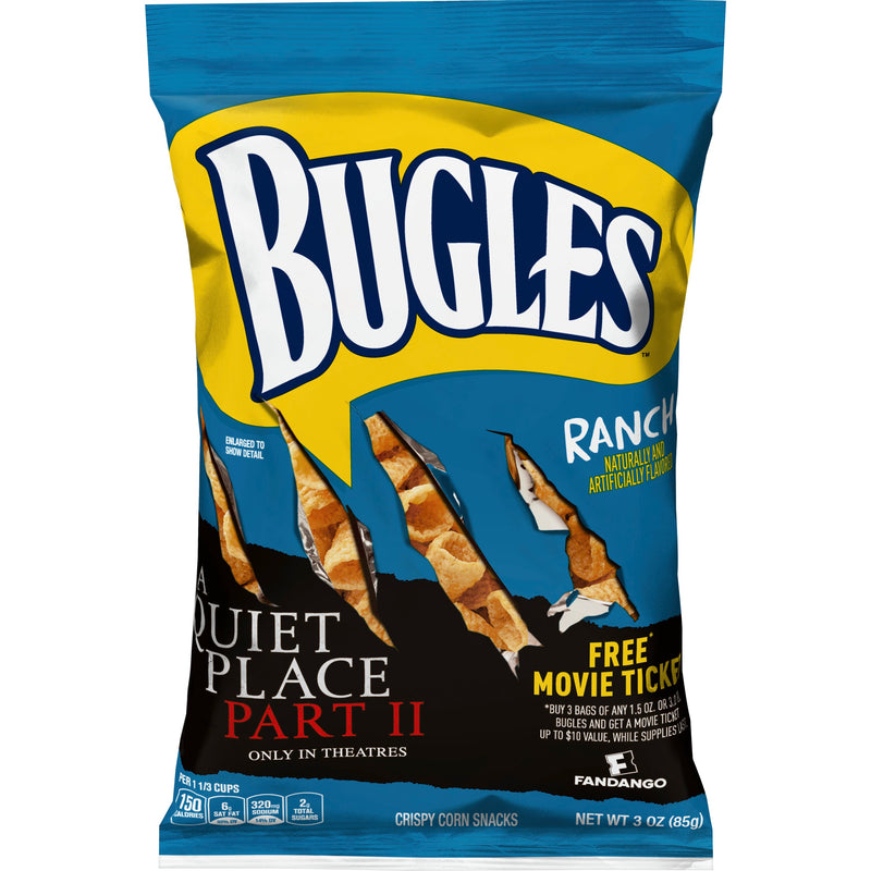 Bugles™ Snack Ranch 3 Ounce Size - 6 Per Case.