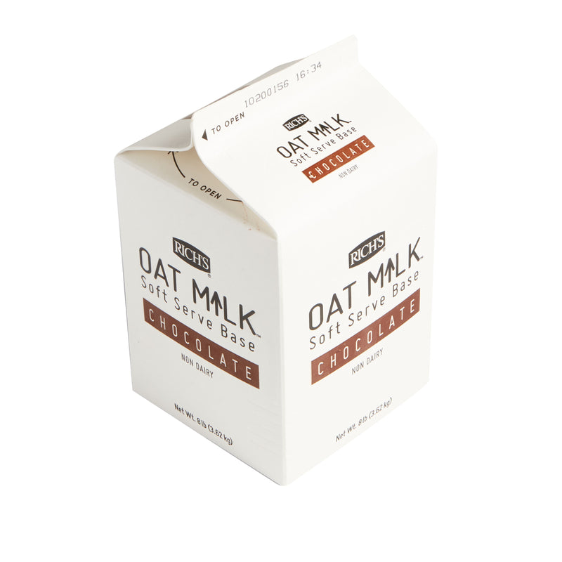 Oat Milk Soft Serve Chocolate Non Dairy 8 Pound Each - 4 Per Case.