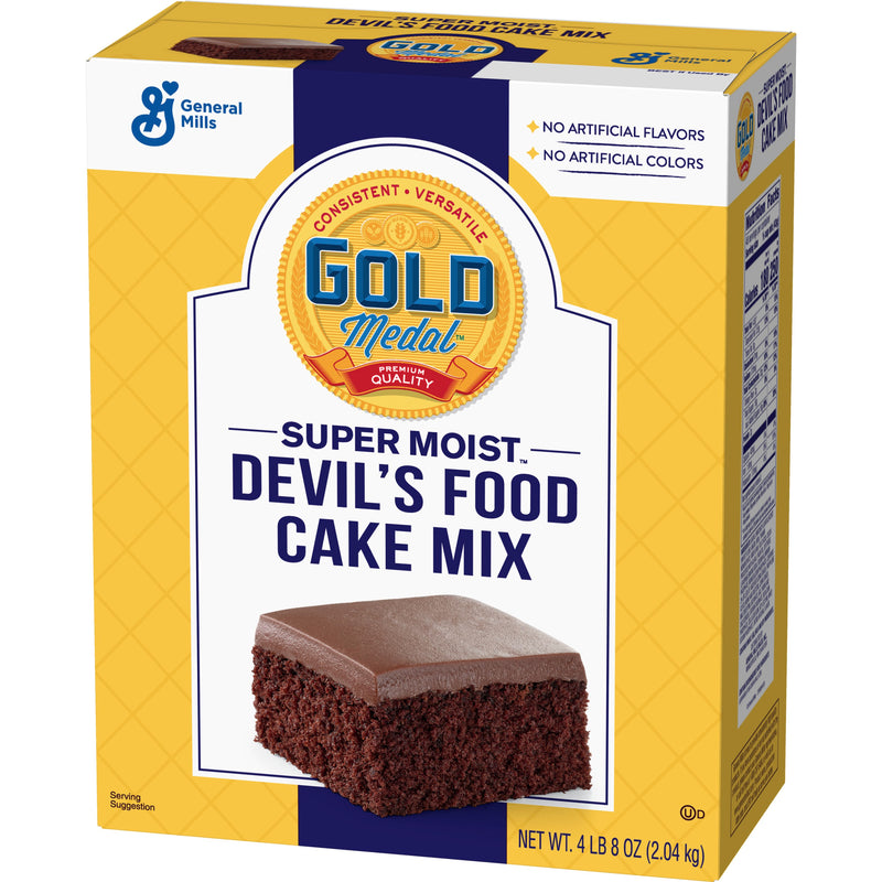 Gold Medal™ Cake Mix Super Moist™ Devil's Food 4.5 Pound Each - 6 Per Case.