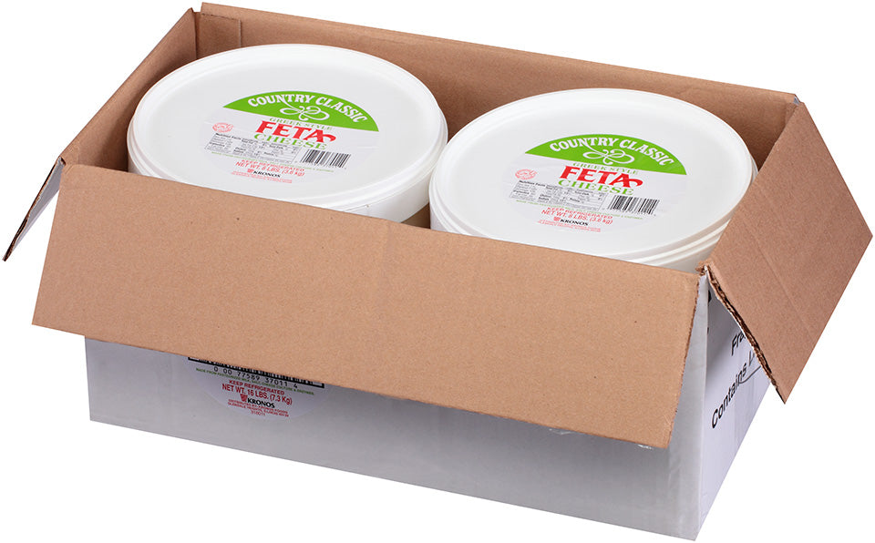 Cheese Feta Country Classic 8 Pound Each - 2 Per Case.
