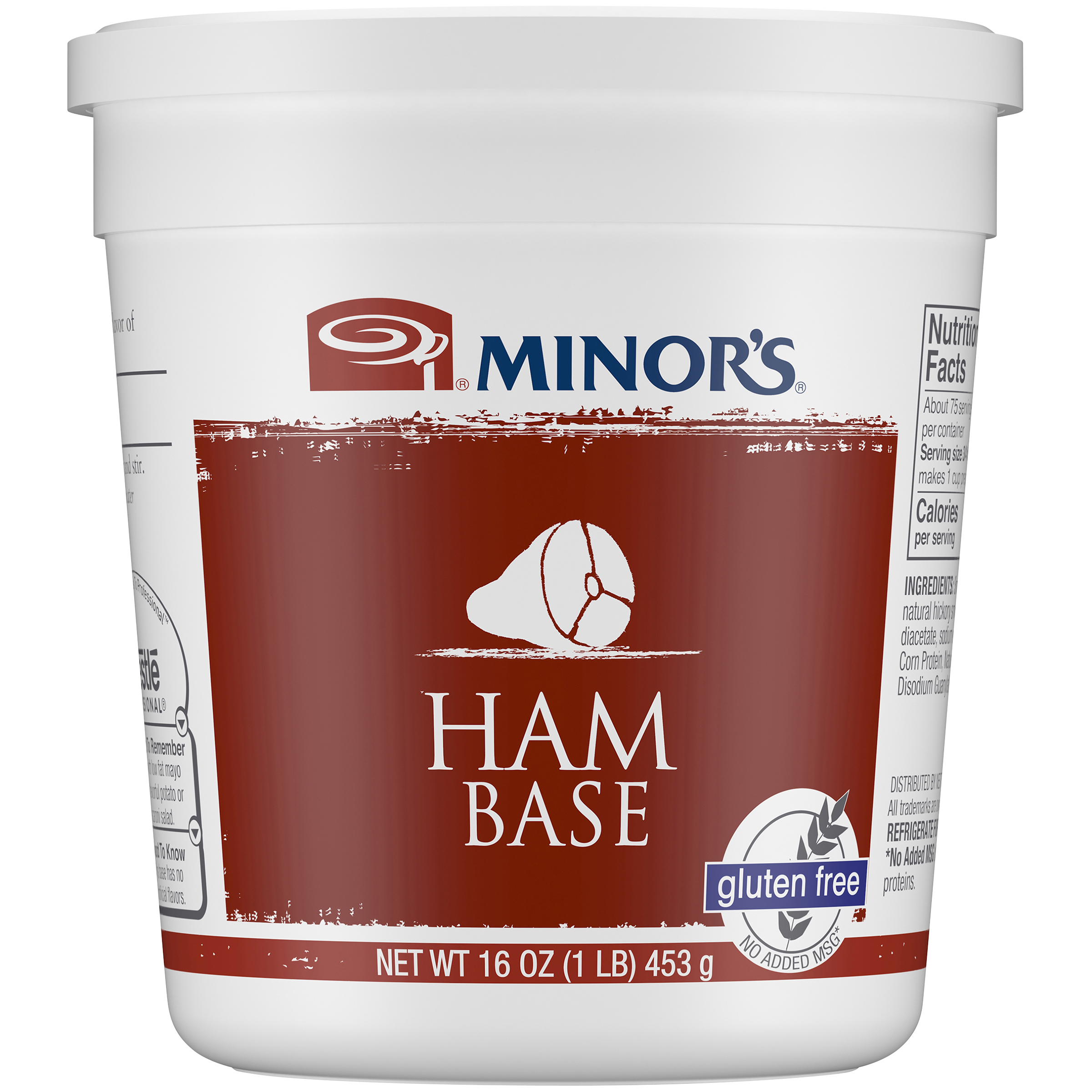 Minor's Ham Base (No Added Msg) Gluten Free 1 Pound Each - 6 Per Case.