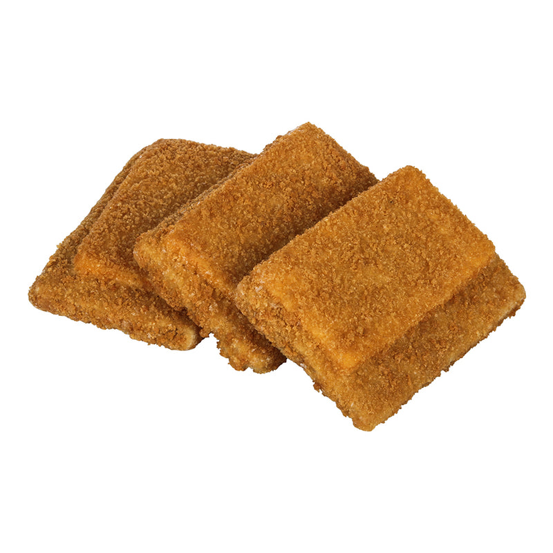 Oven Ready Whole Grain Breaded Pollock 'n Cheese Rectangles Msc 20 Pound Each - 1 Per Case.
