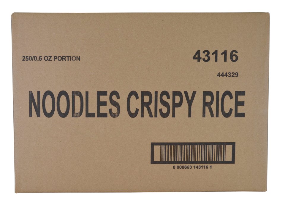 Sugar Foods Noodle Crispy Rice 0.5 Ounce Size - 250 Per Case.