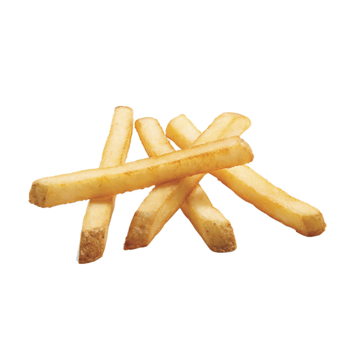 Simplot Select Recipe 8" Sea Salt Straightcut Fries Skin On 5 Pound Each - 6 Per Case.