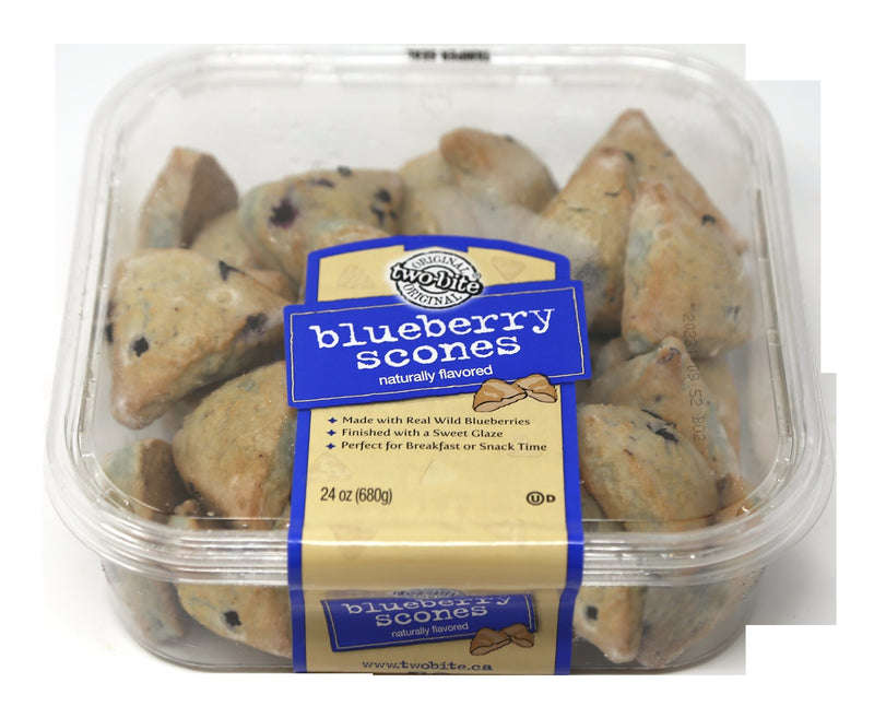 Two Bite Blueberry Scones 24 Ounce Size - 6 Per Case.