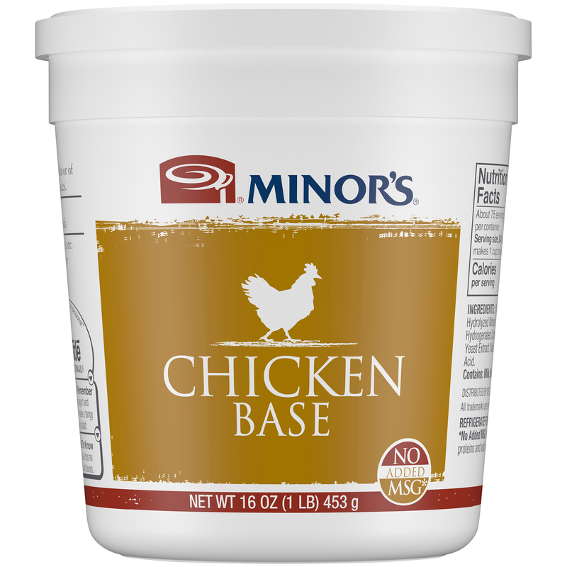 Minor's No Msg Added Chicken Base, 1 Pounds, 12 per case
