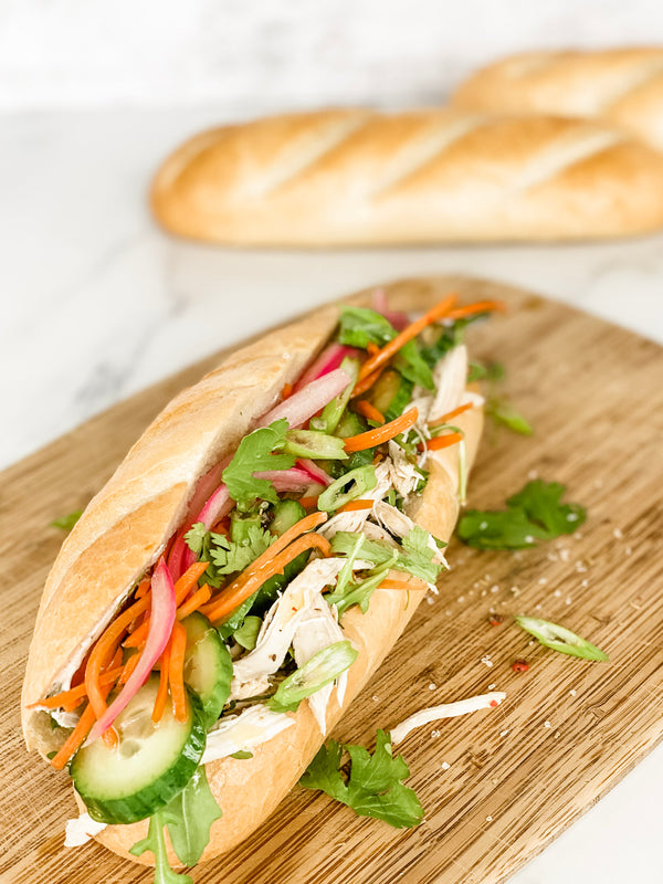French Sub 8" Par Baked 4 Ounce Size - 48 Per Case.