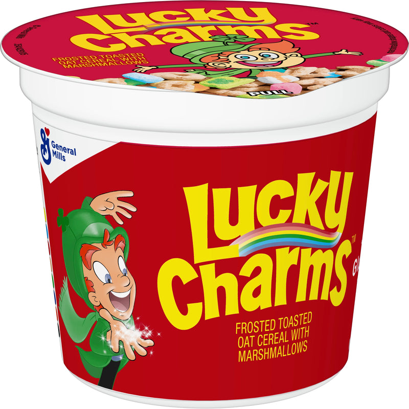 Lucky Charms™ Cereal Single Serve Cup 10.2 Ounce Size - 10 Per Case.