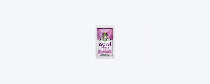 Sambazon Unsweetened Acai Pack Organic 100 Grams Each - 80 Per Case.