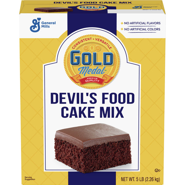 Gold Medal™ Cake Mix Devil's Food 5 Pound Each - 6 Per Case.
