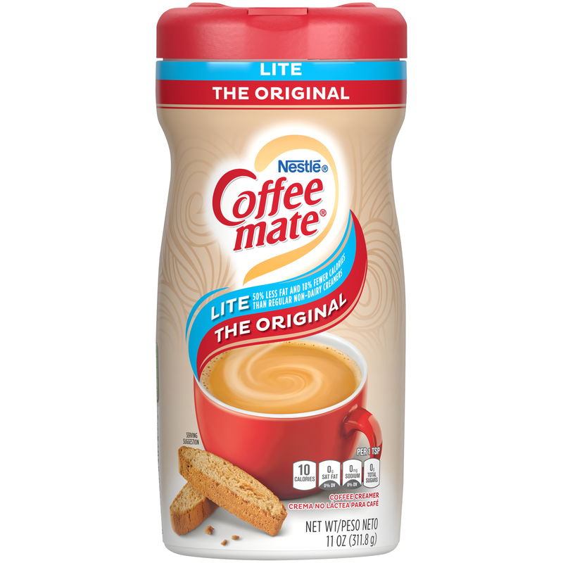 Coffee Mate Lite XCanister 11 Ounce Size - 12 Per Case.