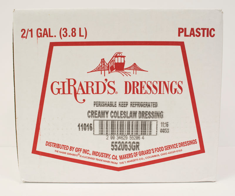 Girard's Creamy Coleslaw Dressing, 1 Gallon - 2 Per Case.