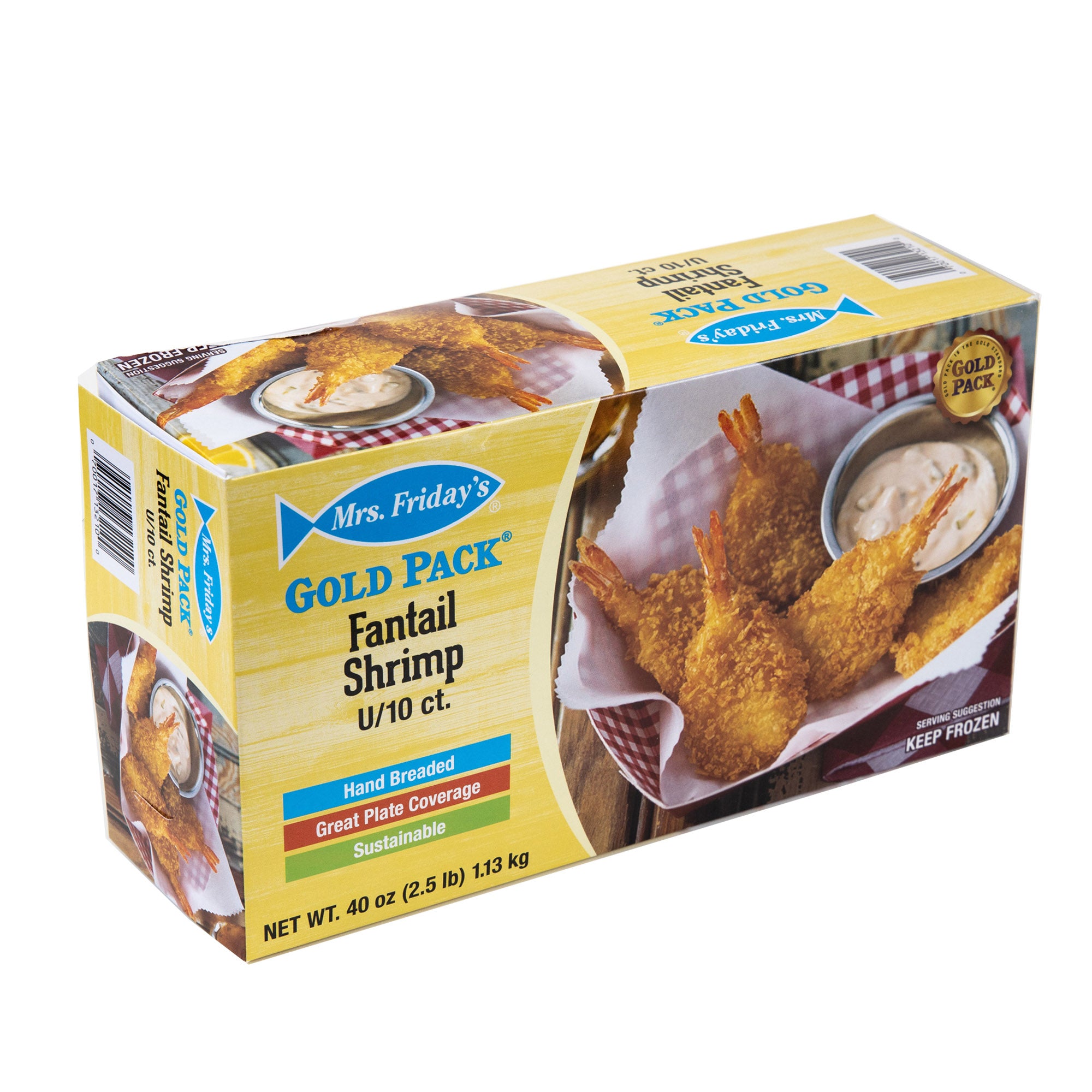 Mrsf Gold Fntl Shrimp U 2.5 Pound Each - 6 Per Case.