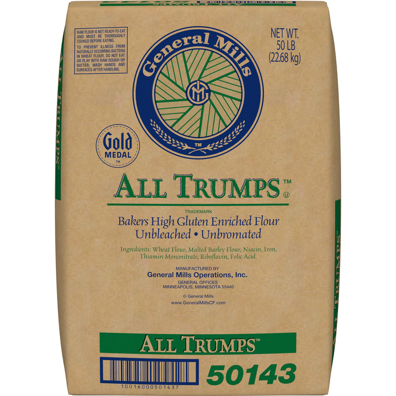Gold Medal General Mills All Trumps Wheat Flour Enriched Malted 1-50 Pound Kosher 1-50 Pound