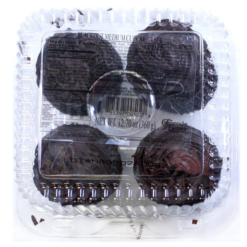 Blackout Medium Cupcake 3.18 Ounce Size - 8 Per Case.