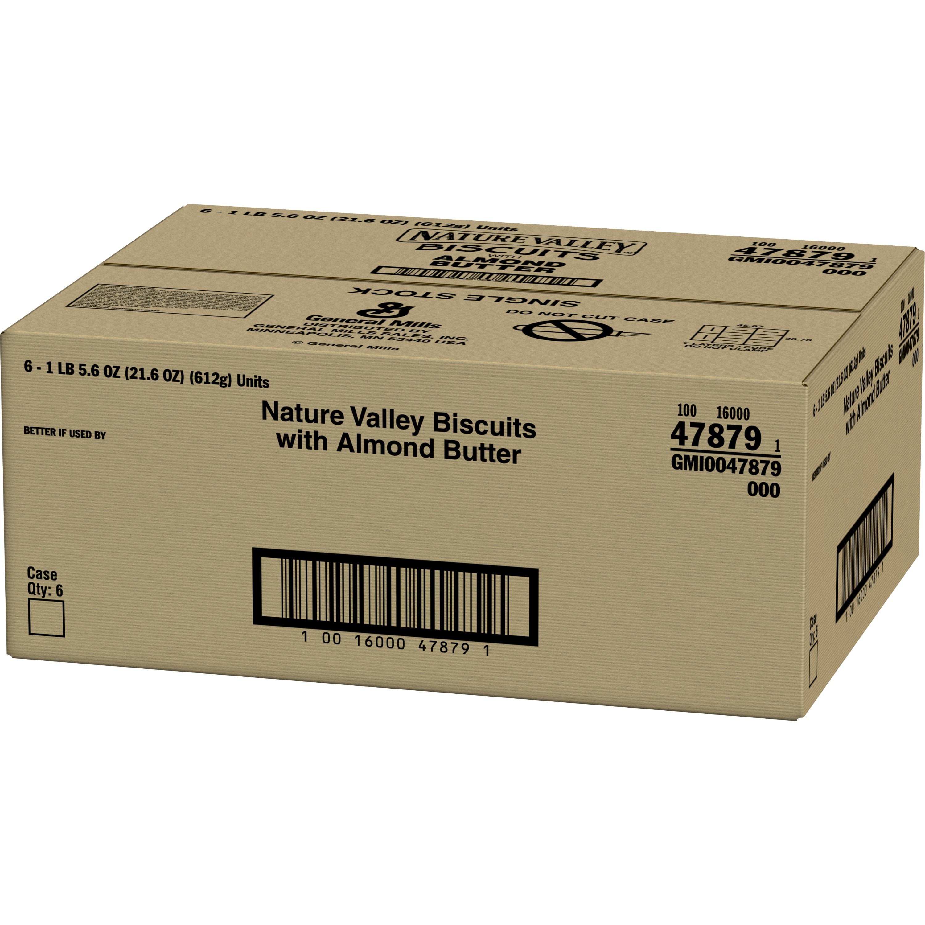 Nature Valley™ Biscuits Snack Almond Butter 21.6 Ounce Size - 6 Per Case.