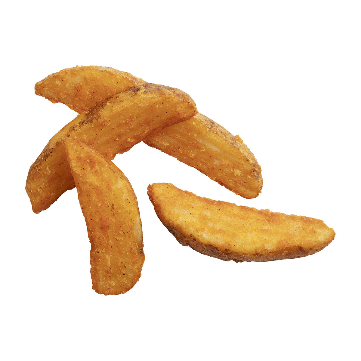 Simplot Seasonedcrisp Cut Savory Batteredwedges Skin On 5 Pound Each - 6 Per Case.