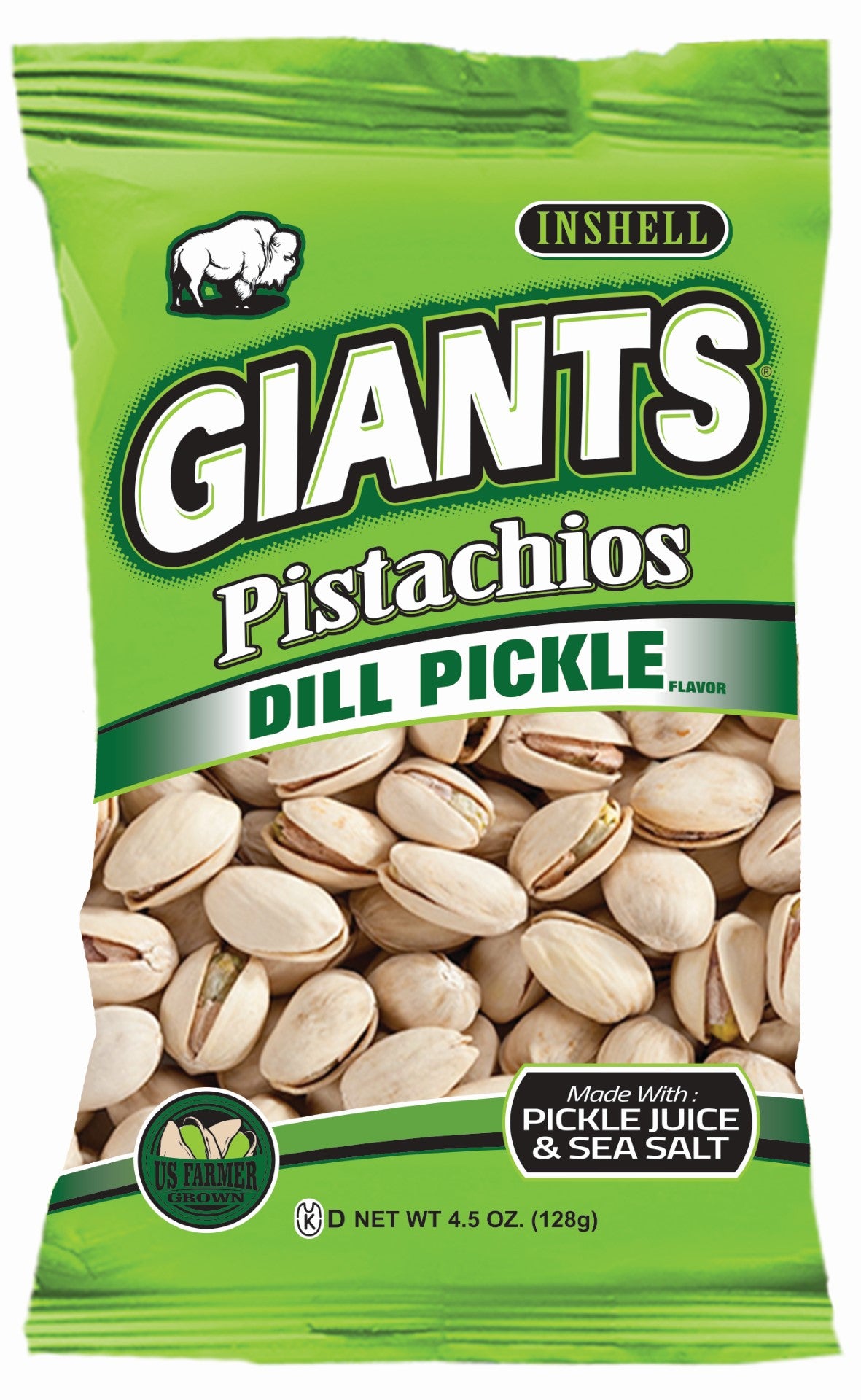 Giant Snack Inc Giants Pistachios Dill Pickle 4.5 Ounce Size - 8 Per Case.