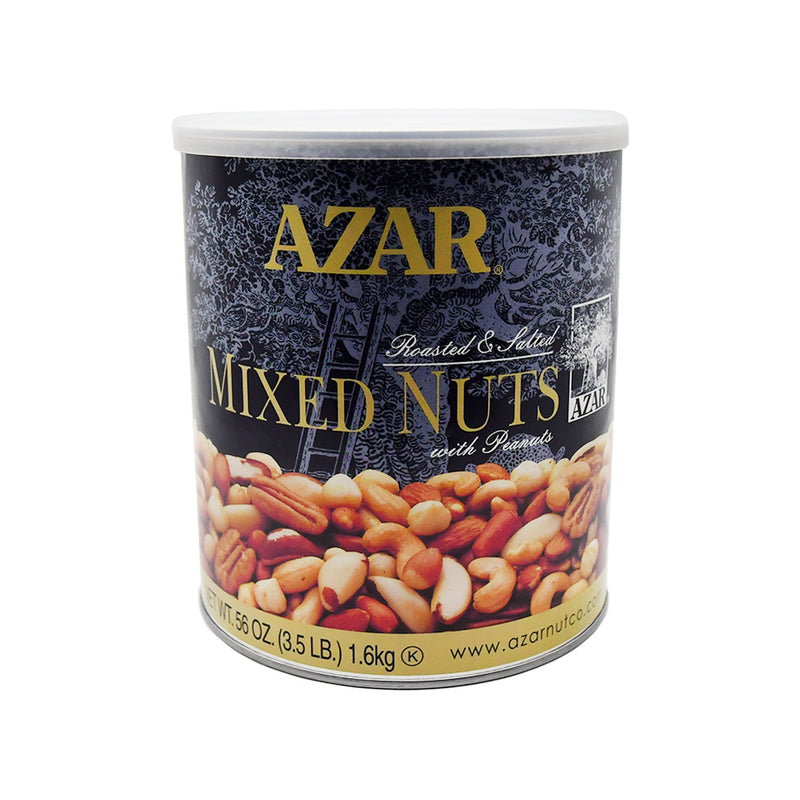 Azar Or Sltd Mix Nut Peanuts 3.5 Pound Each - 6 Per Case.