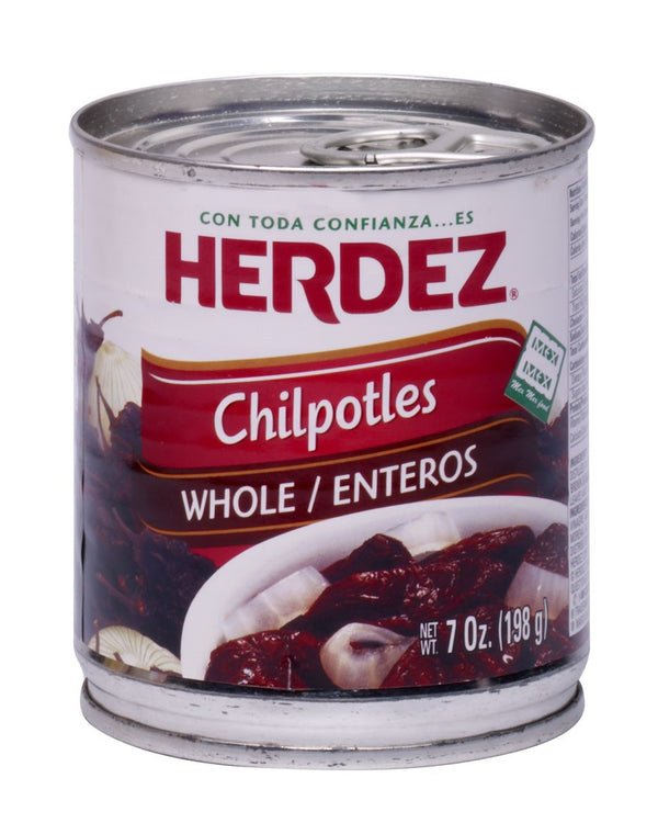 Herdez Chipotle Peppers 7 Ounce Size - 12 Per Case.