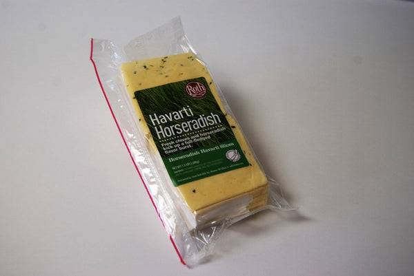 Cheese Horseradish & Chive Havarti Slices 1.5 Pound Each - 8 Per Case.