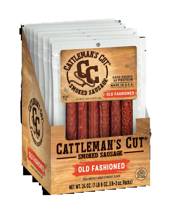Cattlemans Cut Smoked Sticks Ct3 Ounce Size - 64 Per Case.