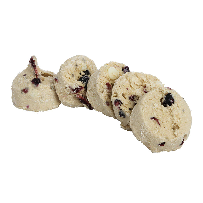 Frozen Cookie Dough Red White & Blue With White Chips Cranberries And Blueberries Bulk Ba 1.33 Ounce Size - 240 Per Case.