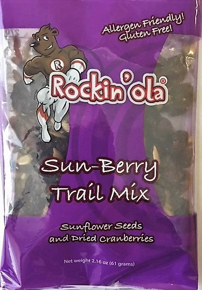 Rockin'ola Sun Berry Trail Mix 61 Grams Each - 150 Per Case.