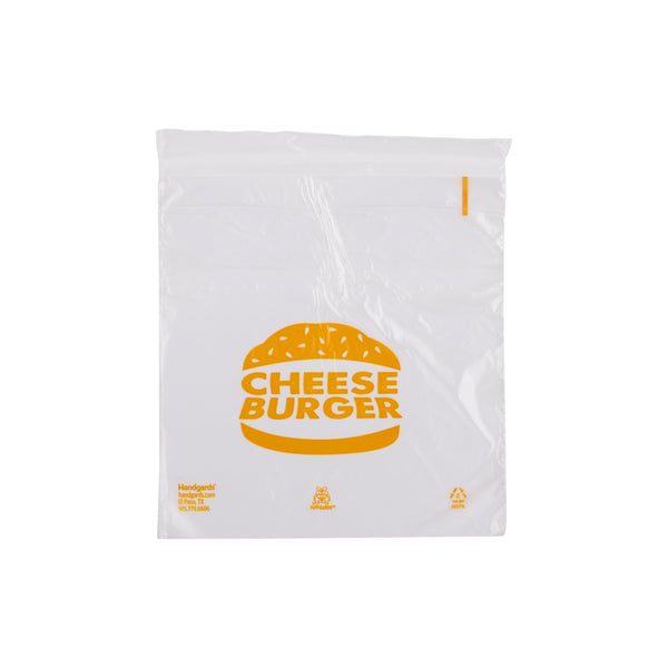 Bag High Density Saddle Printed Cheeseburgerbag 2000 Each - 1 Per Case.
