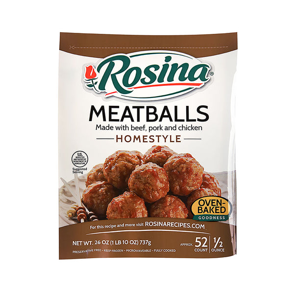 Meatballs Homestyle 26 Ounce Size - 8 Per Case.