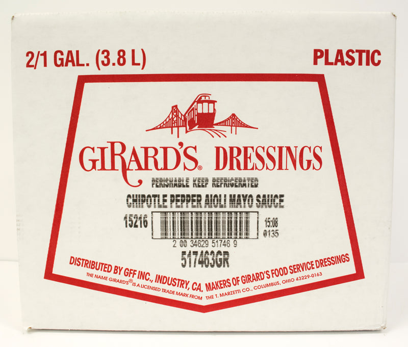 Girard's Chipotle Pepper Aioli Mayo, 1 Gallon - 2 Per Case