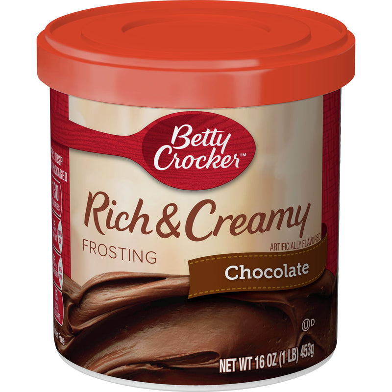 Betty Crocker™ Frosting Rich & Creamy Chocolate 16 Ounce Size - 8 Per Case.