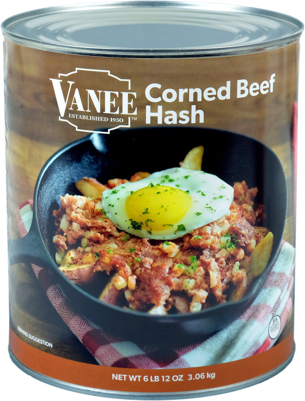 Corned Beef Hash 108 Ounce Size - 6 Per Case.