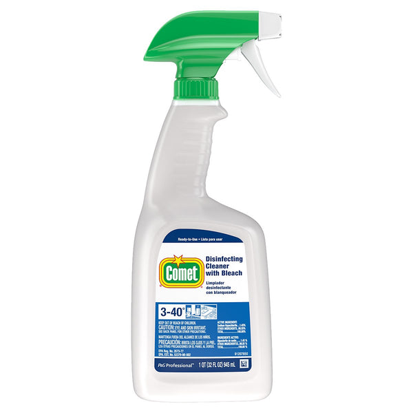 Comet Disinfecting Cleaner With Bleach Is A Two In One All Purpose Cleaner Formula That Co 32 Ounce Size - 8 Per Case.