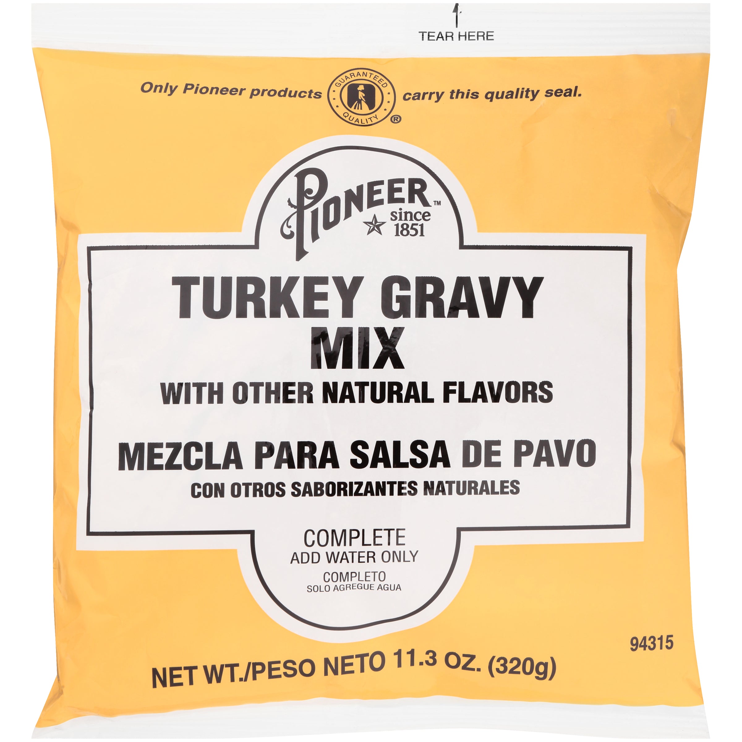 Pioneer Turkey Gravy Mix 11.3 Ounce Size - 6 Per Case.